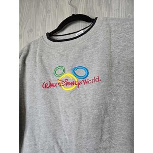 Vintage Walt Disney World Mickey Icon Crewneck Sweatshirt Gray – Size M